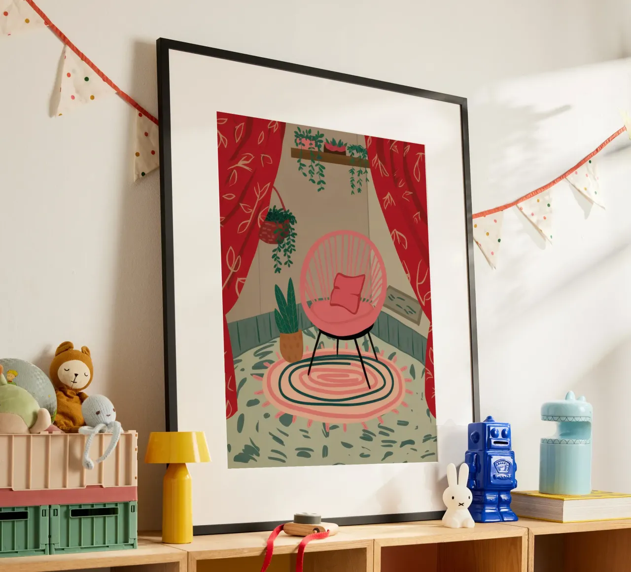 Sedia di velluto Solitude poster da Nova Glaze