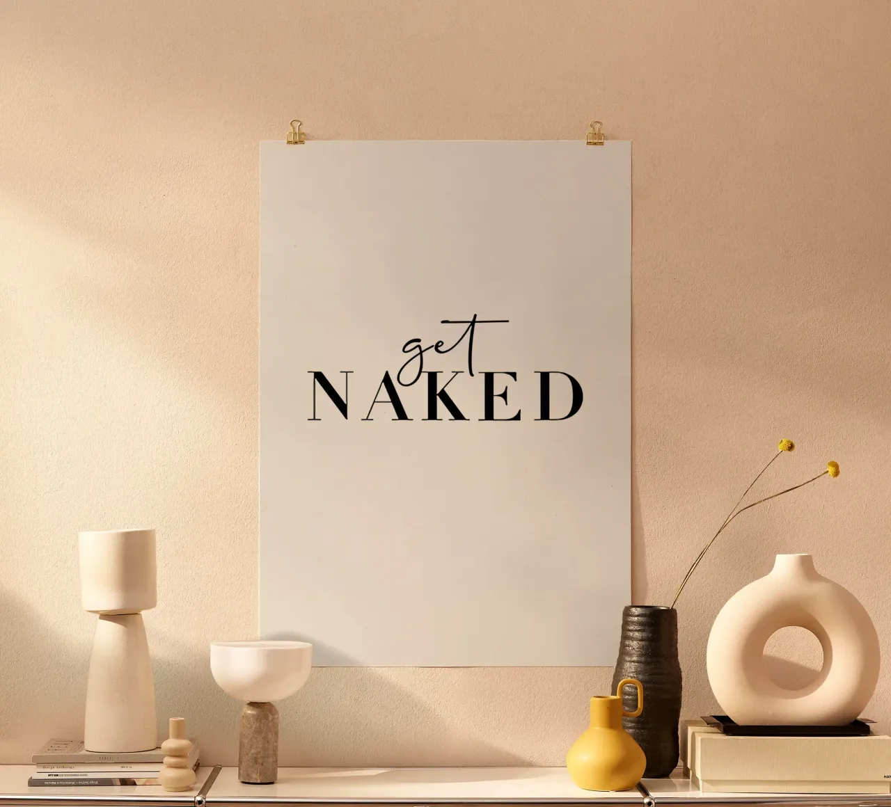 parole virgolettate poster con telaio in plastica da Amber Hughes
