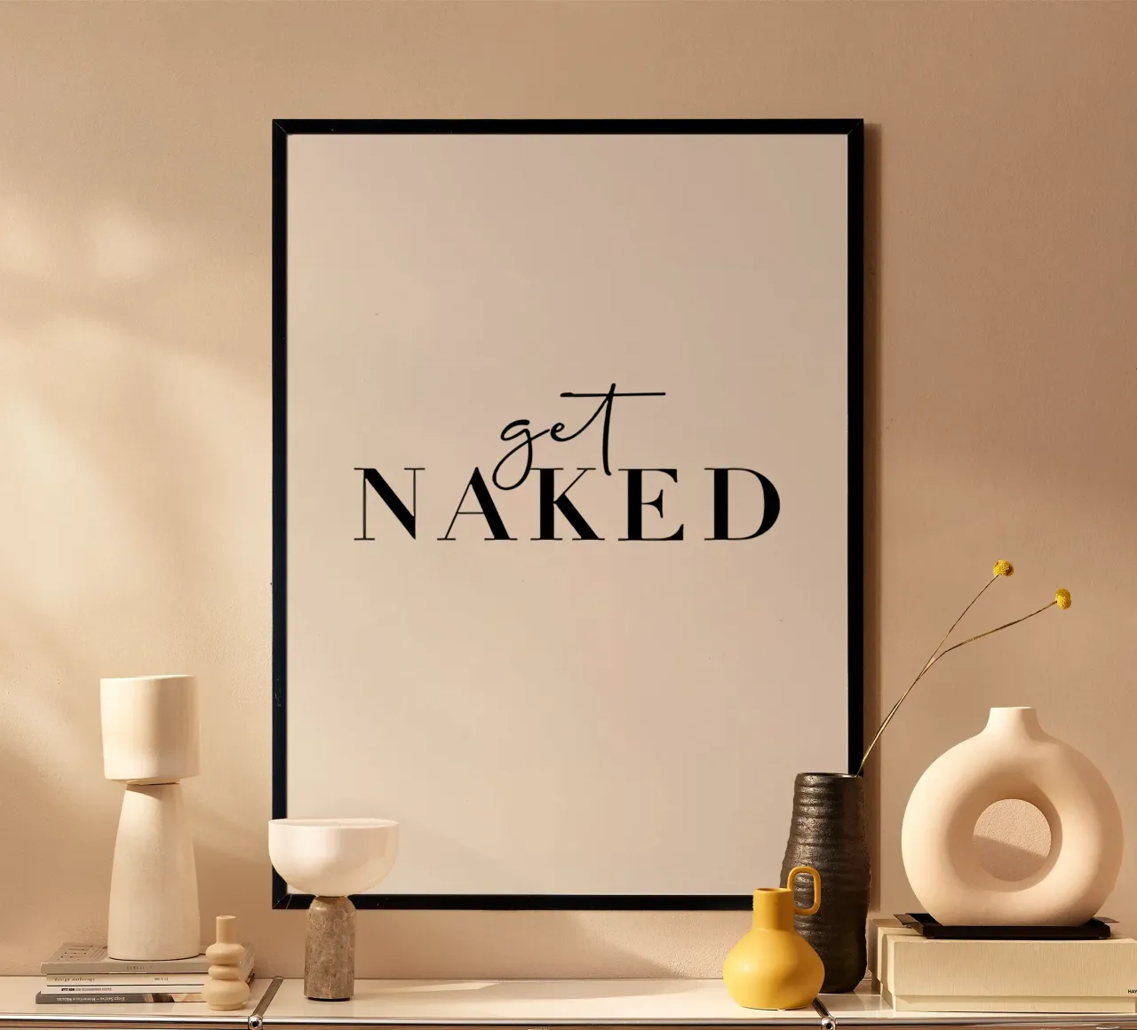 parole virgolettate poster con telaio in plastica da Amber Hughes