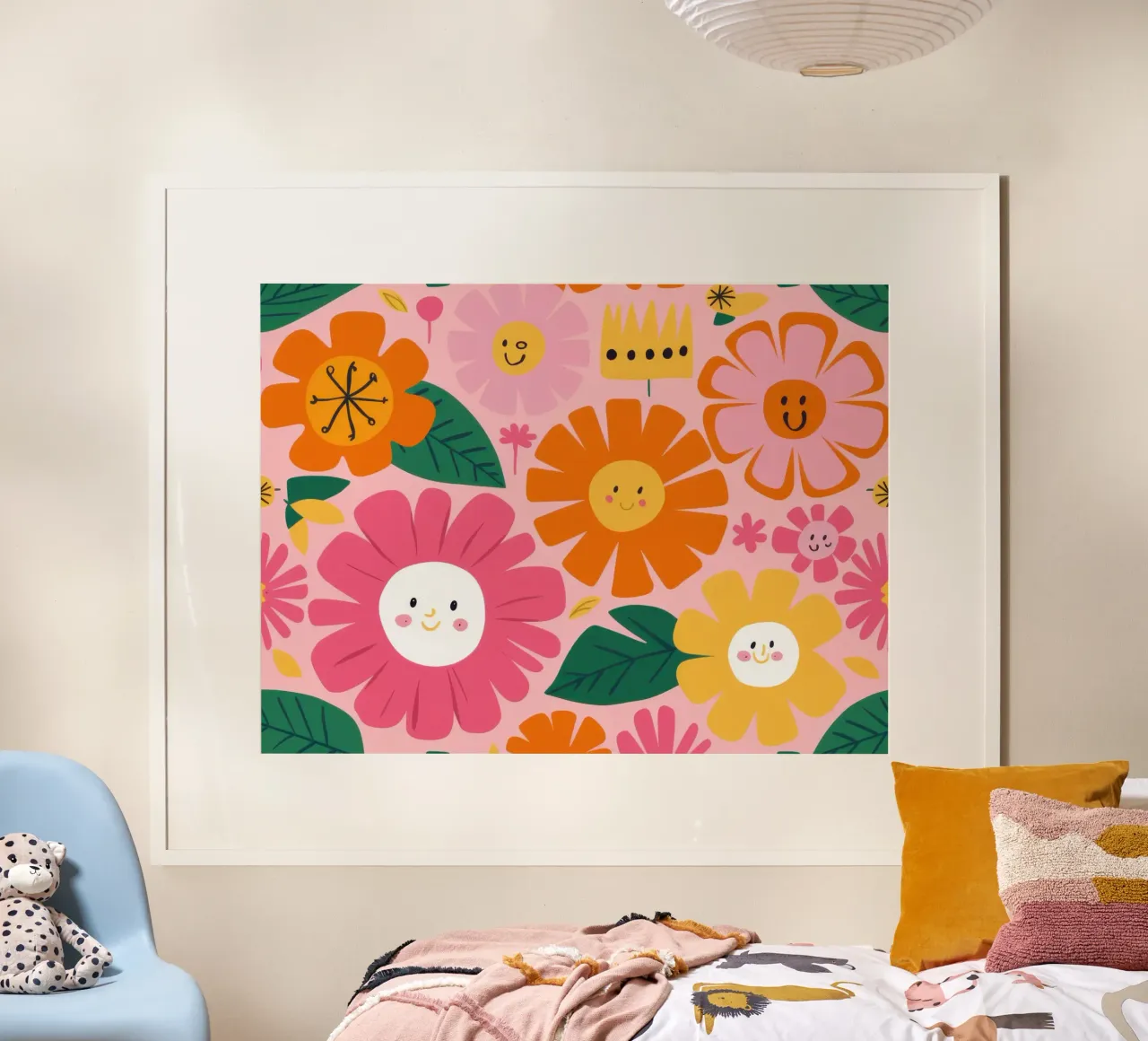 Facce da fiore felici poster da Scaller Stars