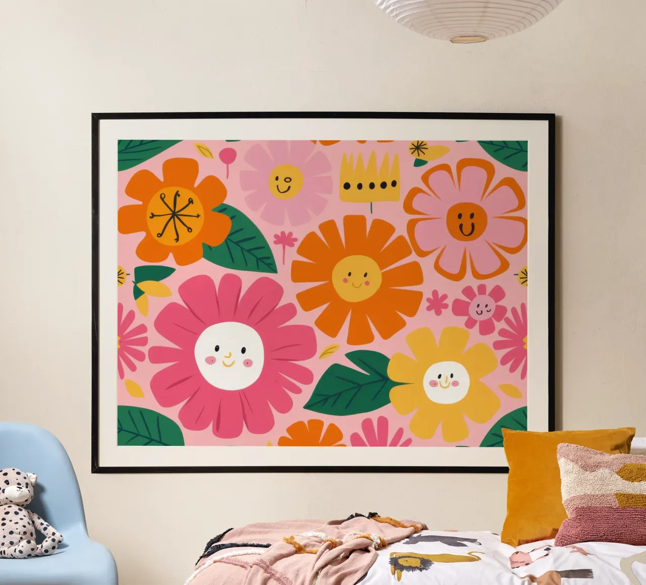 Facce da fiore felici poster da Scaller Stars