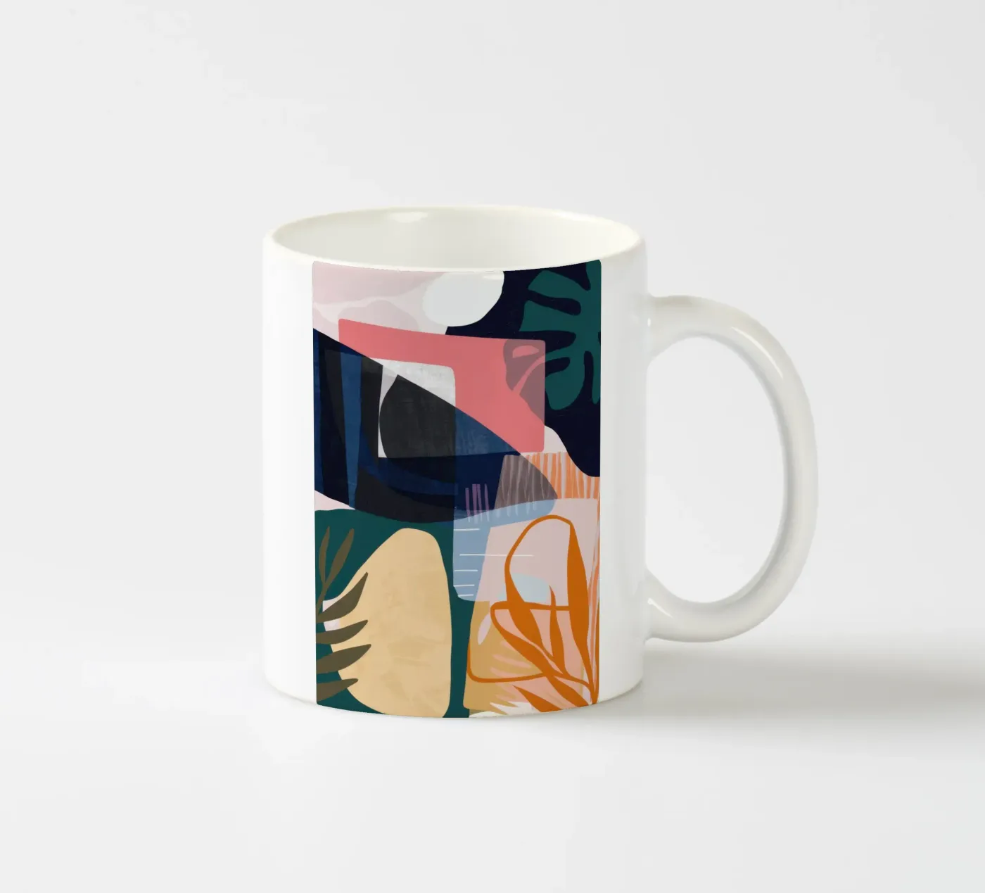 Abstract Handbag Forms ceramic mug by Nova Glaze