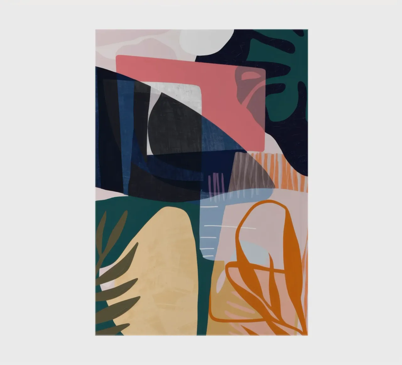 Abstract Handbag Forms notebook by Nova Glaze