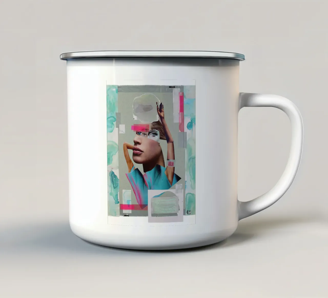 Head in the clouds tazza in smalto da Paperheartmixx