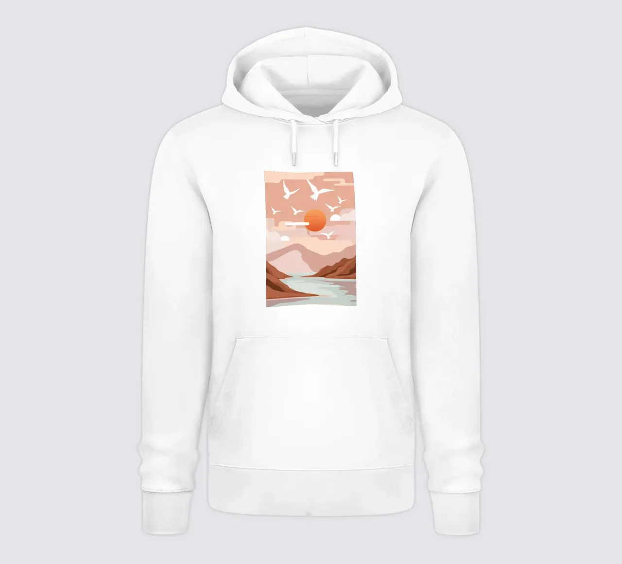 Zeemeeuwen bij zonsondergang hoodie van Nova Glaze
