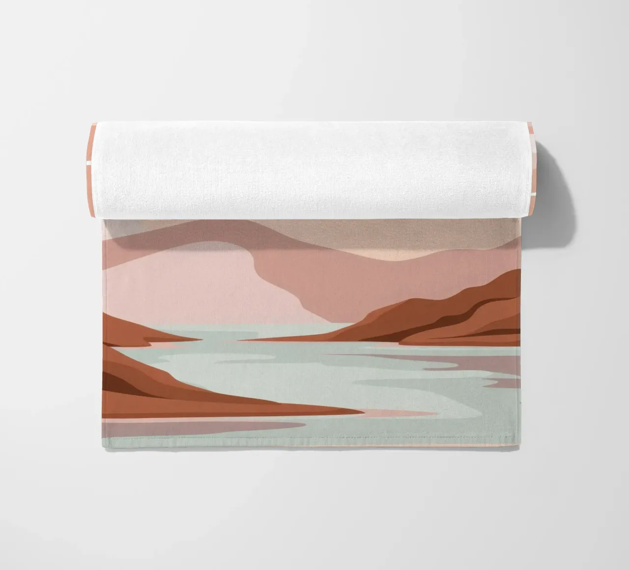 Zeemeeuwen bij zonsondergang strandhanddoek van Nova Glaze