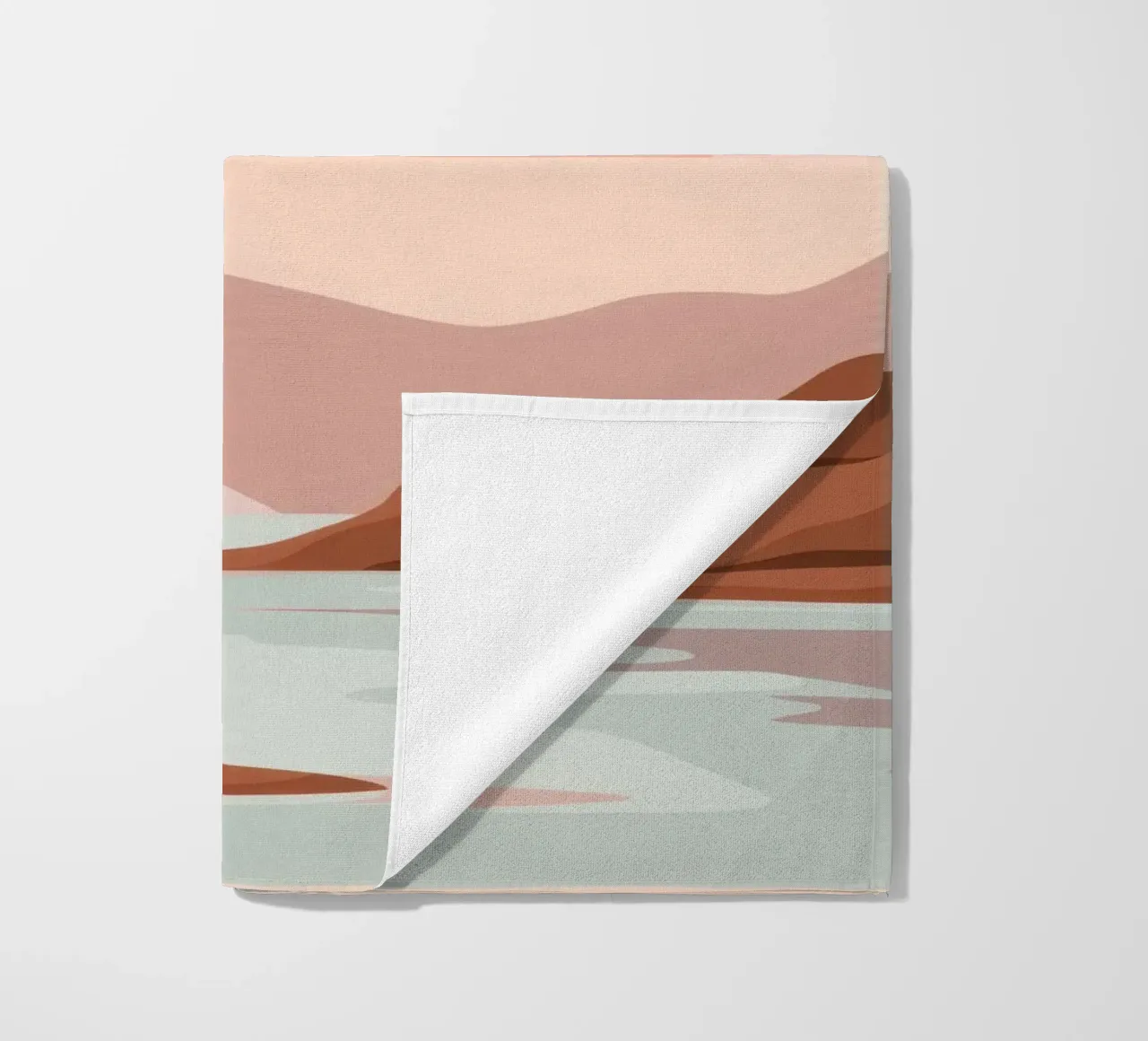 Zeemeeuwen bij zonsondergang strandhanddoek van Nova Glaze