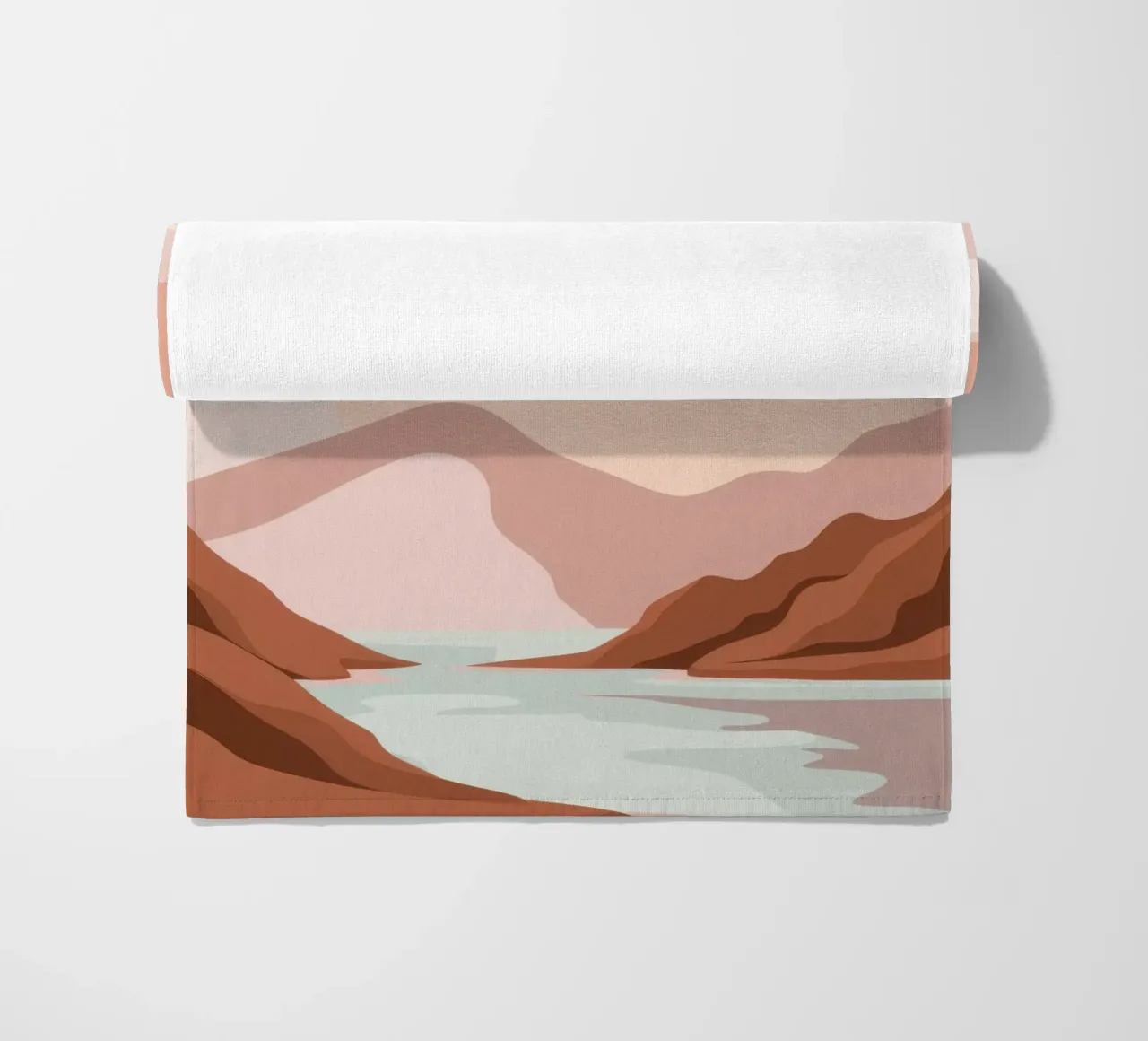 Zeemeeuwen bij zonsondergang strandhanddoek van Nova Glaze