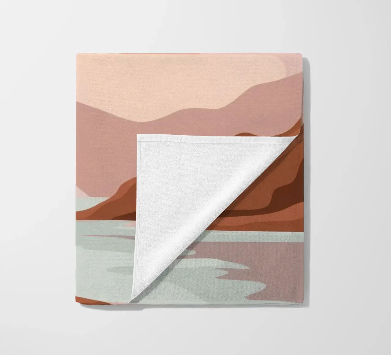 Zeemeeuwen bij zonsondergang strandhanddoek van Nova Glaze