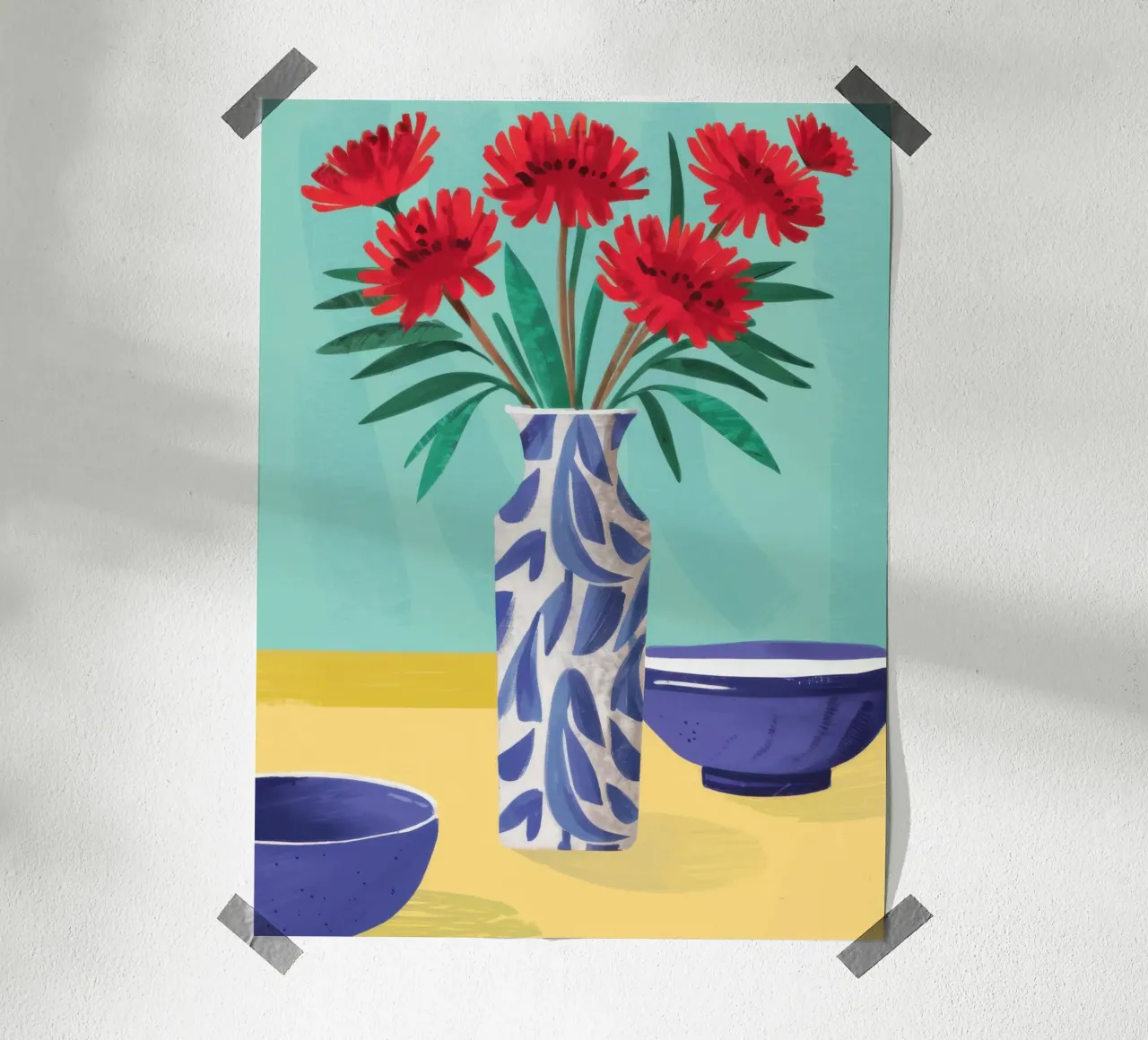 Garofano cremisi Grace poster da Nova Glaze