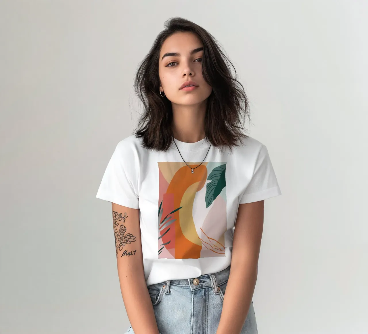 Sussurro botanico di terra t-shirt da Snow Mist