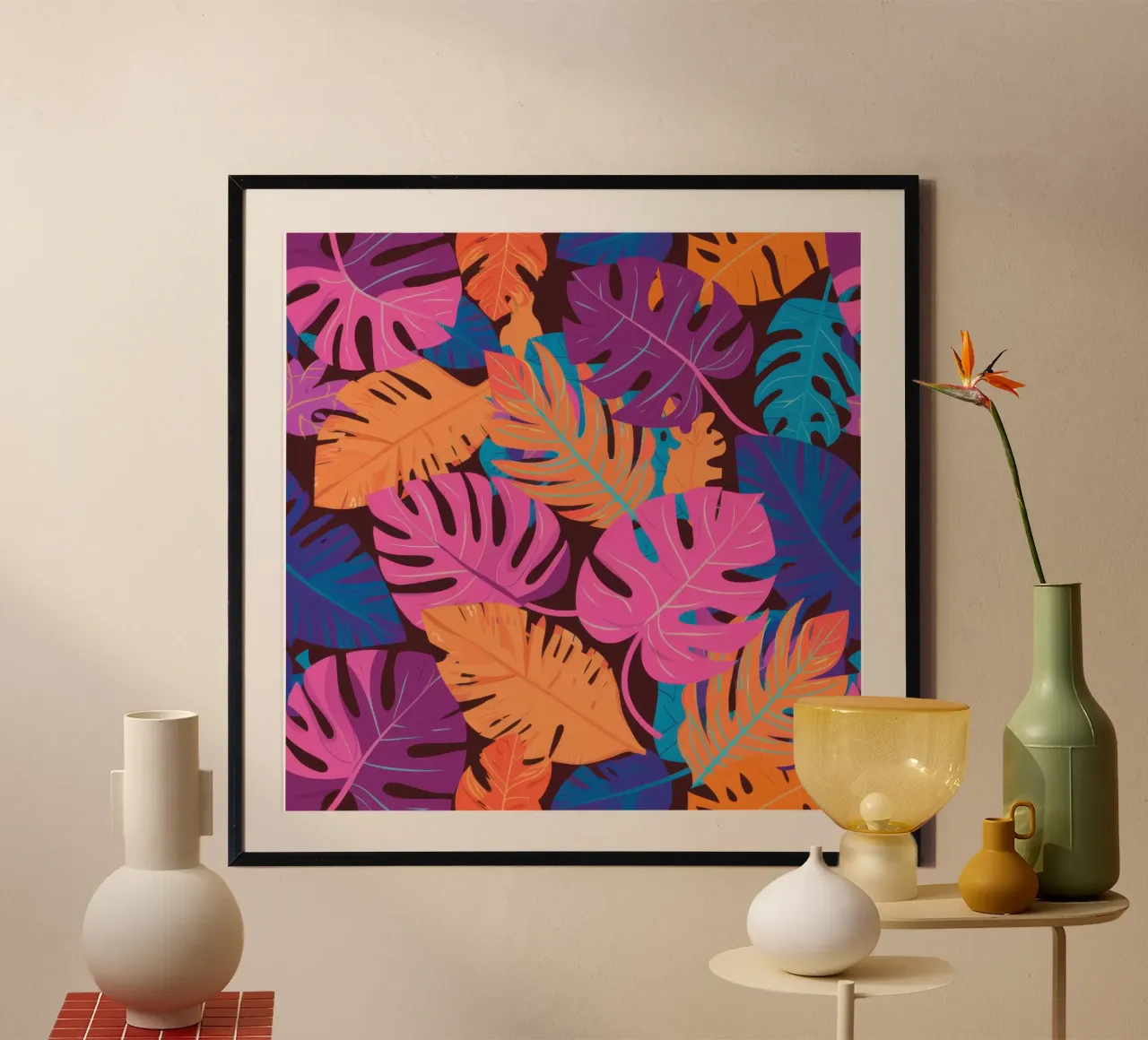 Psychedelischer Dschungel Haze Poster von Nova Glaze