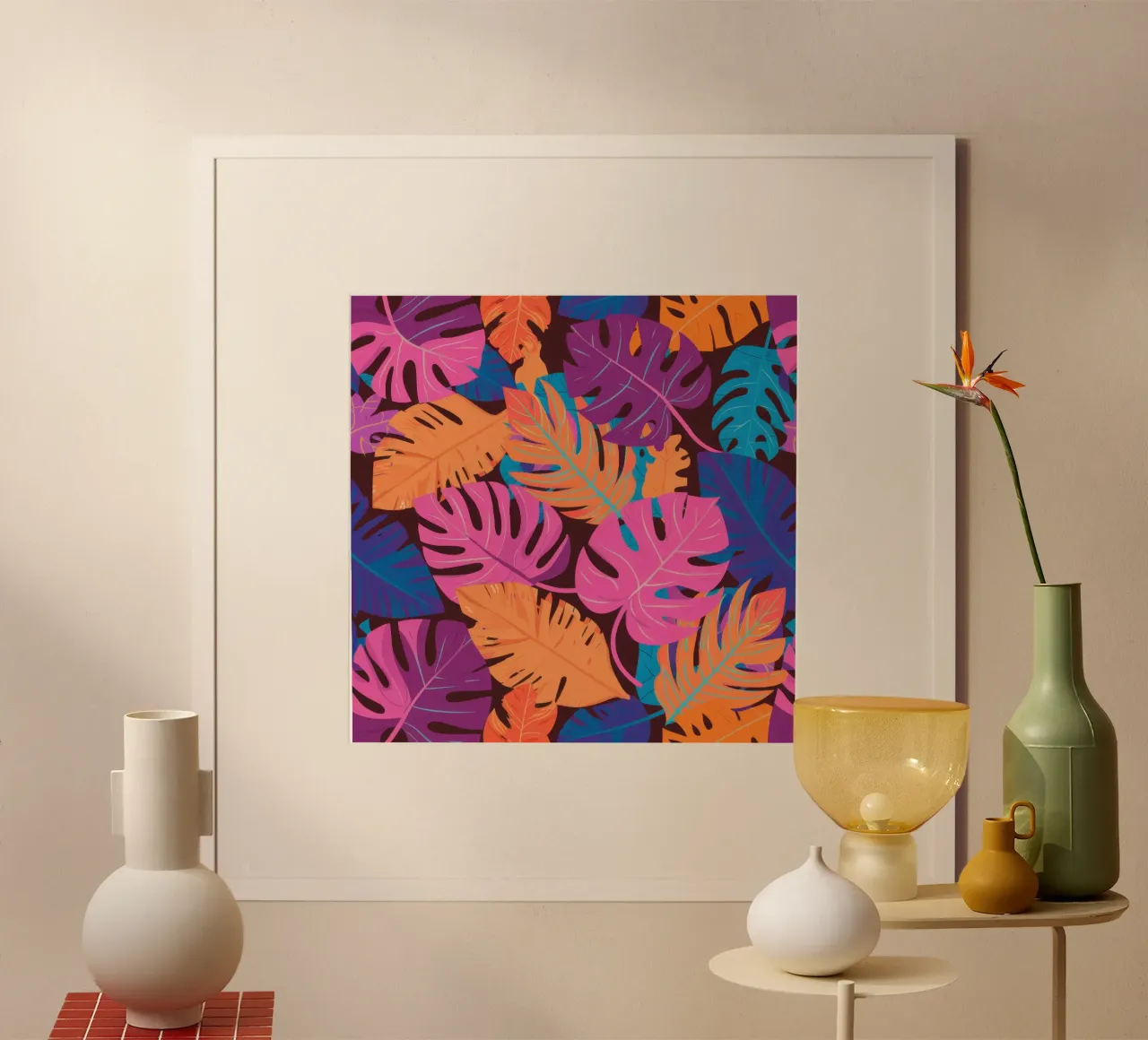 Psychedelischer Dschungel Haze Poster von Nova Glaze