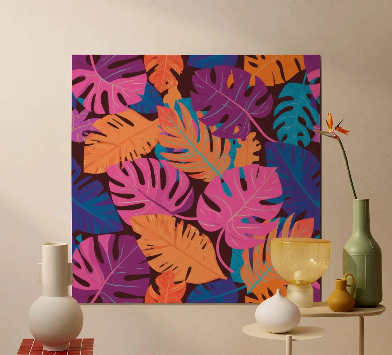 Psychedelischer Dschungel Haze Poster von Nova Glaze