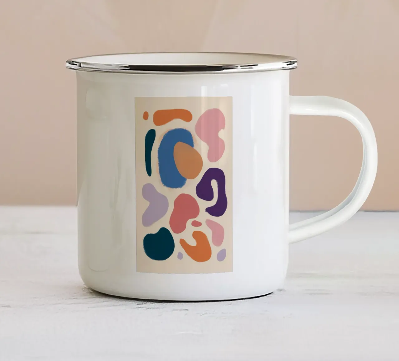 Forme organiche pastello tazza in smalto da Nova Glaze