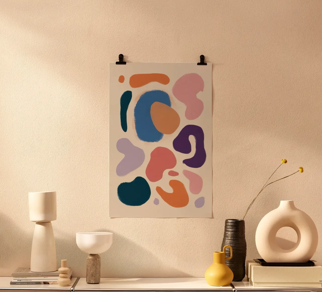 Forme organiche pastello poster da Nova Glaze