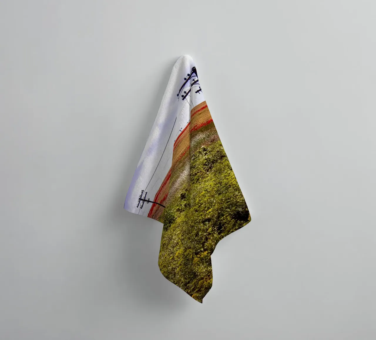 Spring is Loading in Romania – Wildflower Field from Train W towel by jay