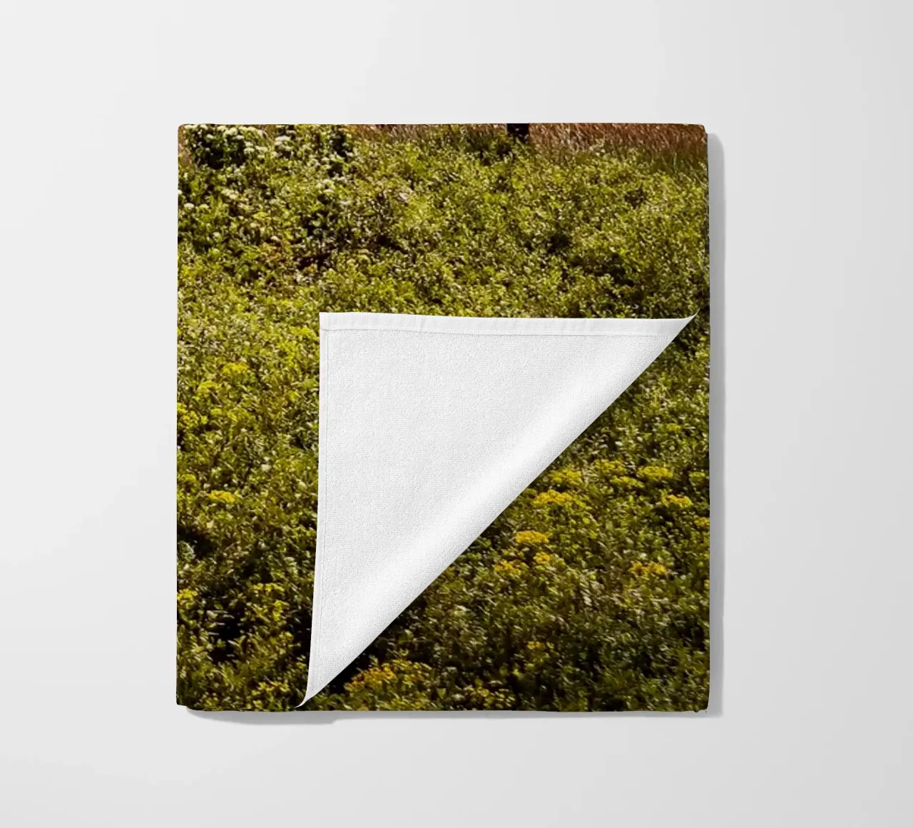 Spring is Loading in Romania – Wildflower Field from Train W beach towel by jay