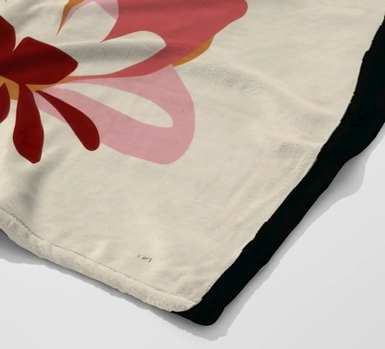 Overlapping Forms Composition fleece blanket by Snow Mist