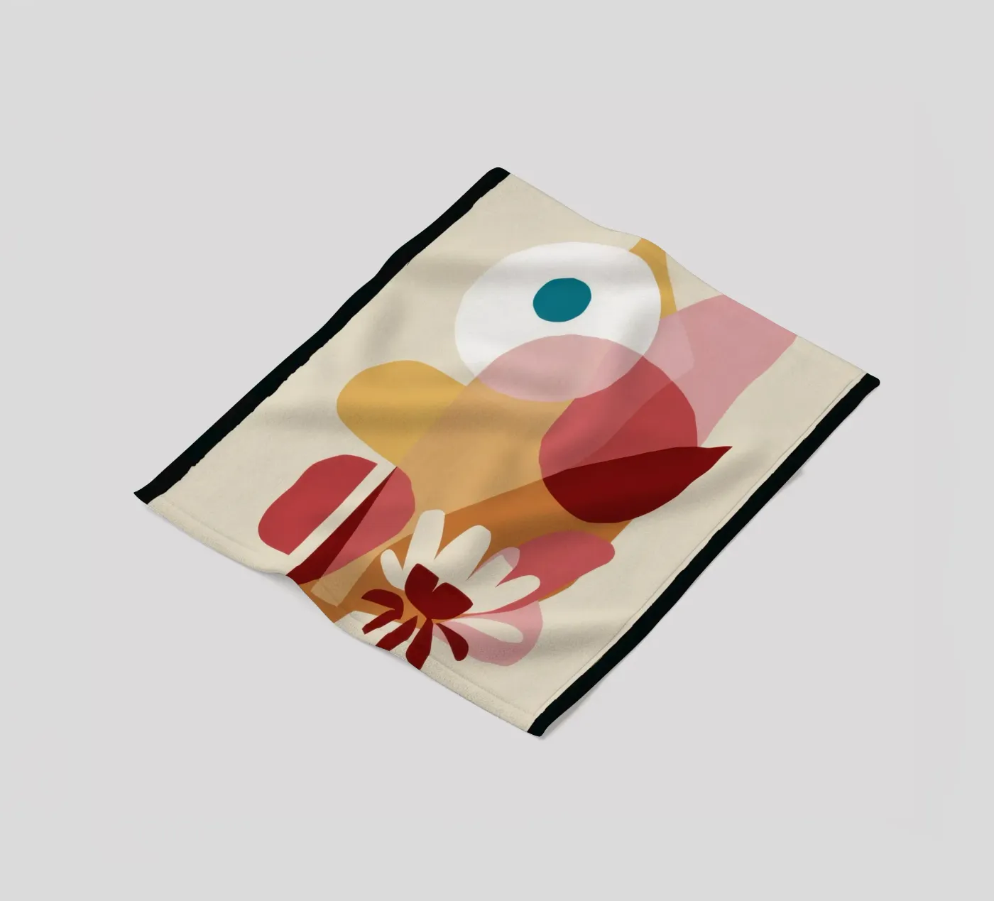 Overlapping Forms Composition coperta in pile da Snow Mist