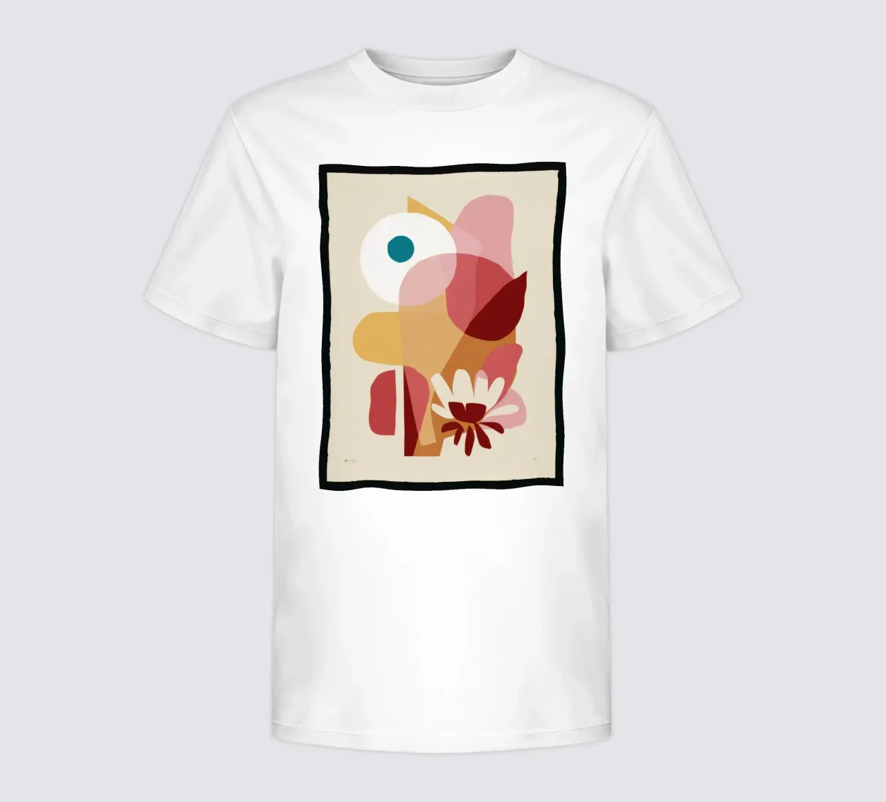 Overlapping Forms Composition Kinder T-Shirt von Snow Mist