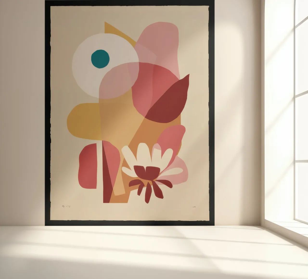 Overlapping Forms Composition fotobehang van Snow Mist