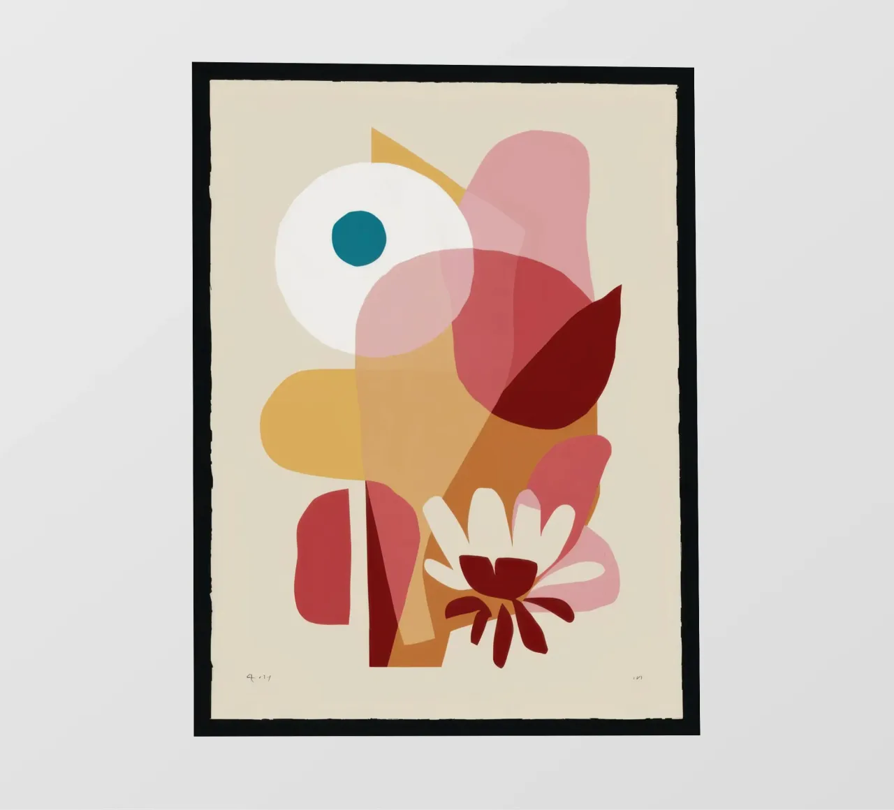 Überlappende Formulare Zusammensetzung PVC Plane von Snow Mist