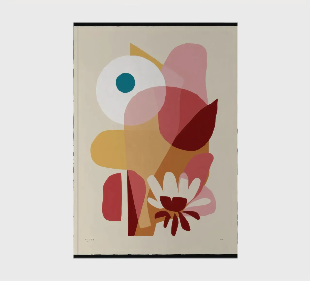 Overlapping Forms Composition notebook by Snow Mist