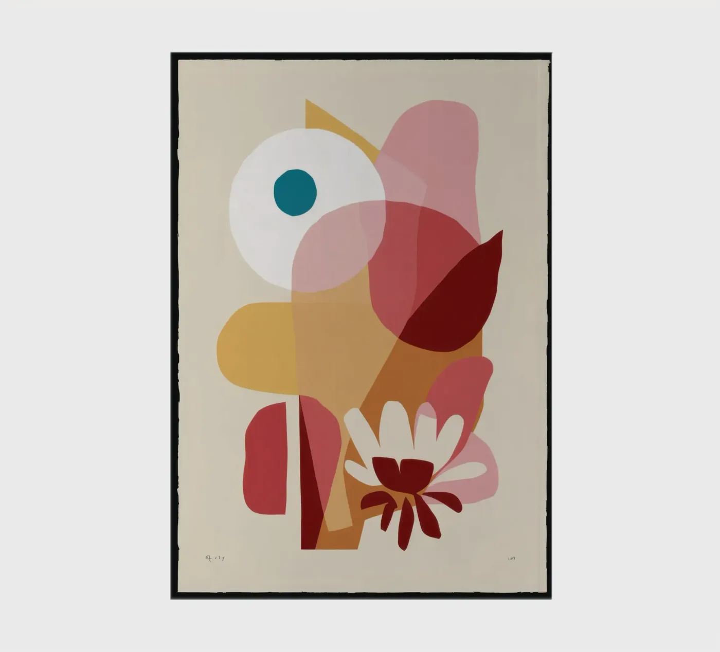 Overlappende vormen Samenstelling notitieboek van Snow Mist