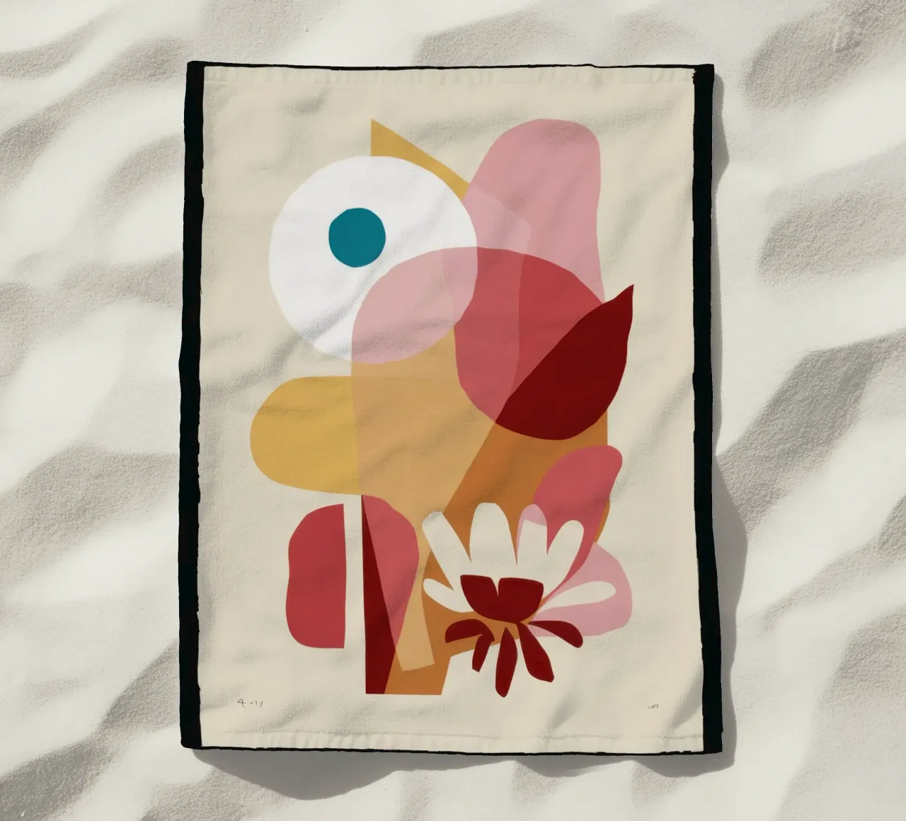 Sovrapposizione di forme Composizione telo mare da Snow Mist