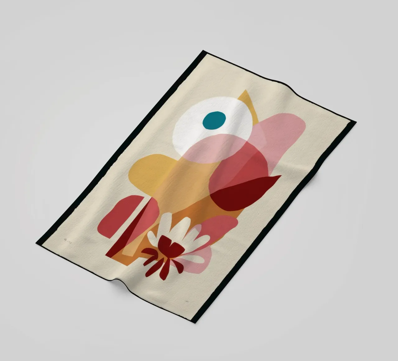 Sovrapposizione di forme Composizione telo mare da Snow Mist