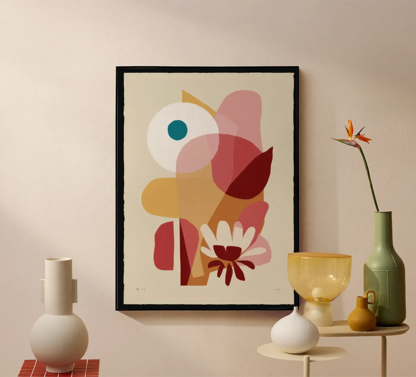 Overlapping Forms Composition plexiglass da Snow Mist