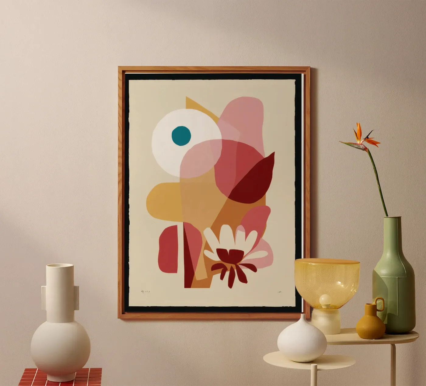 Overlapping Forms Composition forex plate by Snow Mist