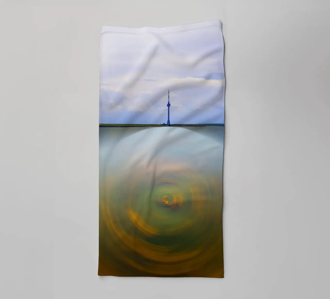 Beneath It All Magic Happens – Abstract Nature Reflection Ar towel by jay