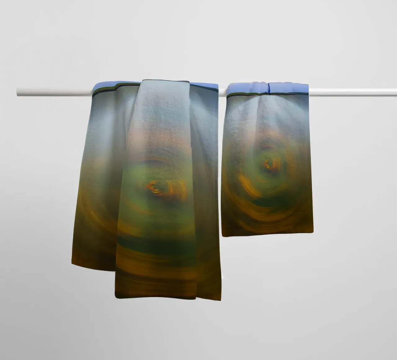 Beneath It All Magic Happens – Abstract Nature Reflection Ar towel by jay