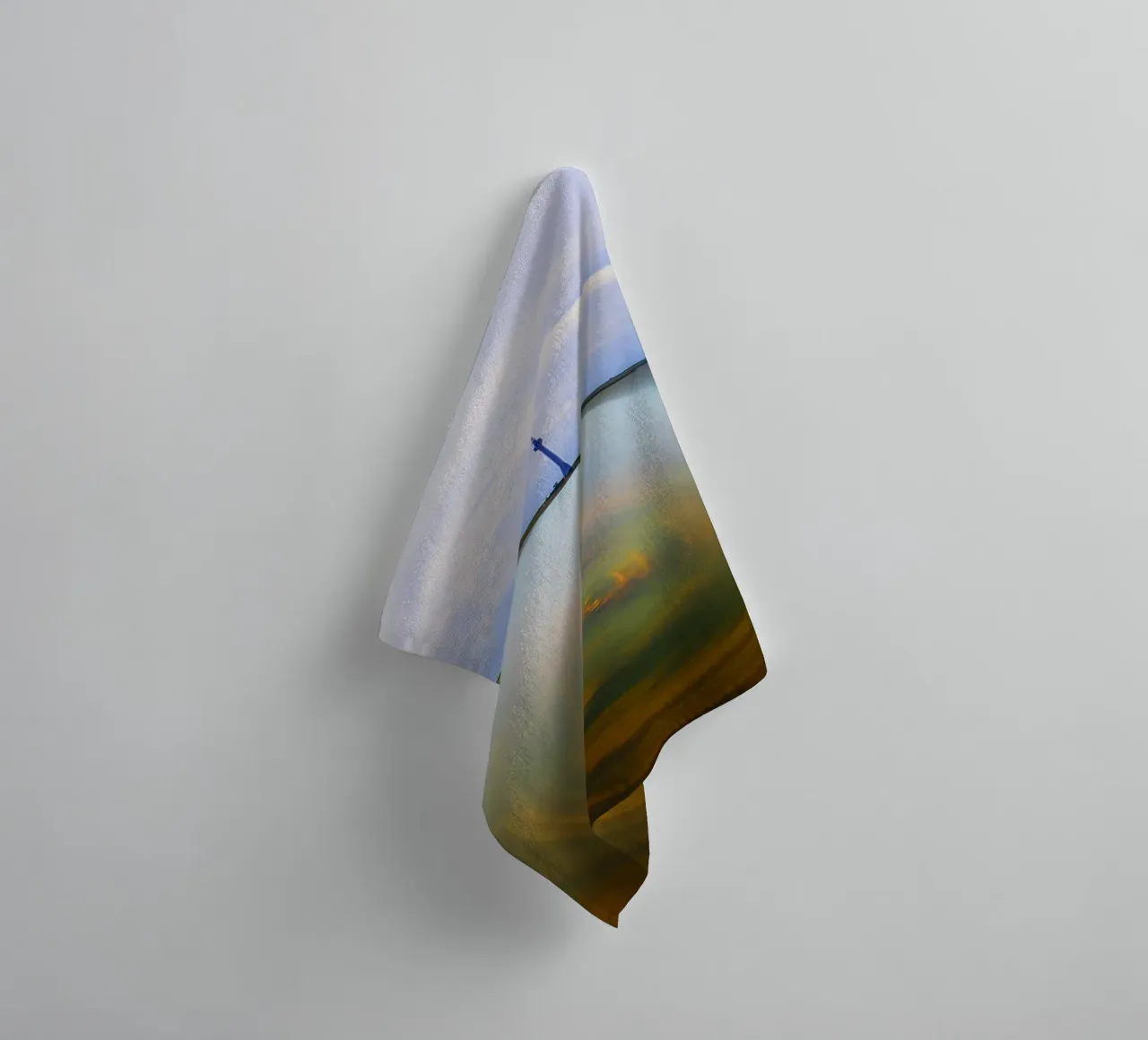 Beneath It All Magic Happens – Abstract Nature Reflection Ar towel by jay