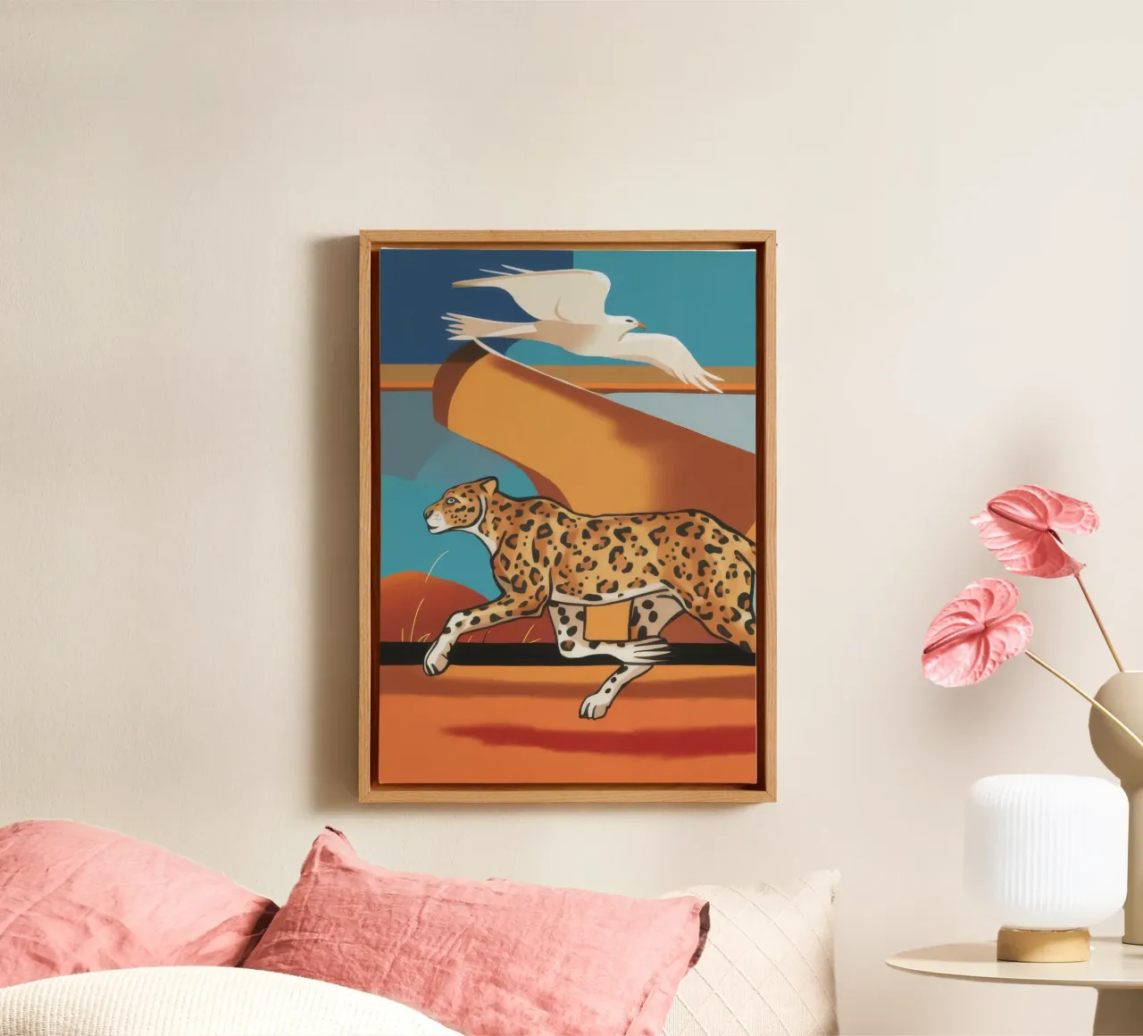 Woestijnduin Dash canvas met Baklijst van Scaller Stars