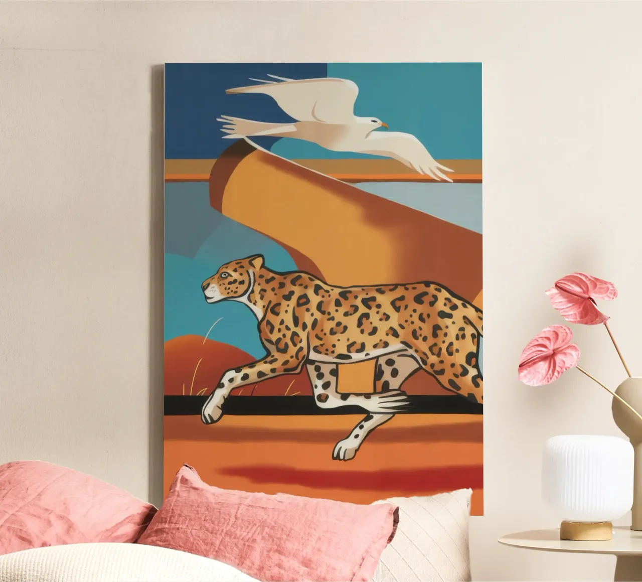 Woestijnduin Dash canvas met Baklijst van Scaller Stars