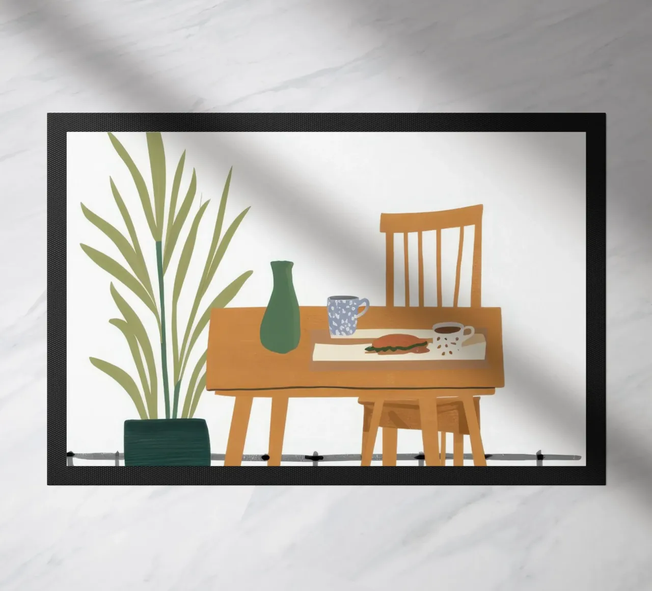 Tranquil Desk Scene zerbino da Snow Mist