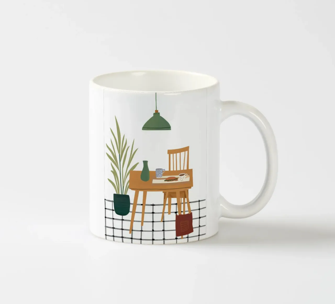 Tranquil Desk Scene tazza in ceramica da Snow Mist