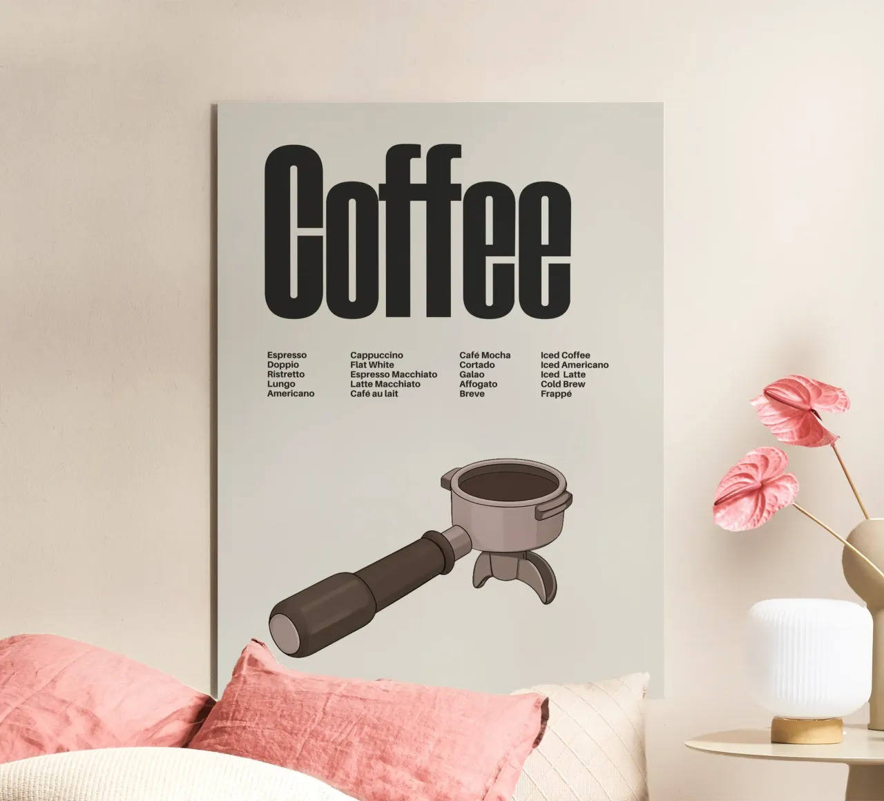 Coffee Variations I alluminio dibond da Diesdas Ananas Design
