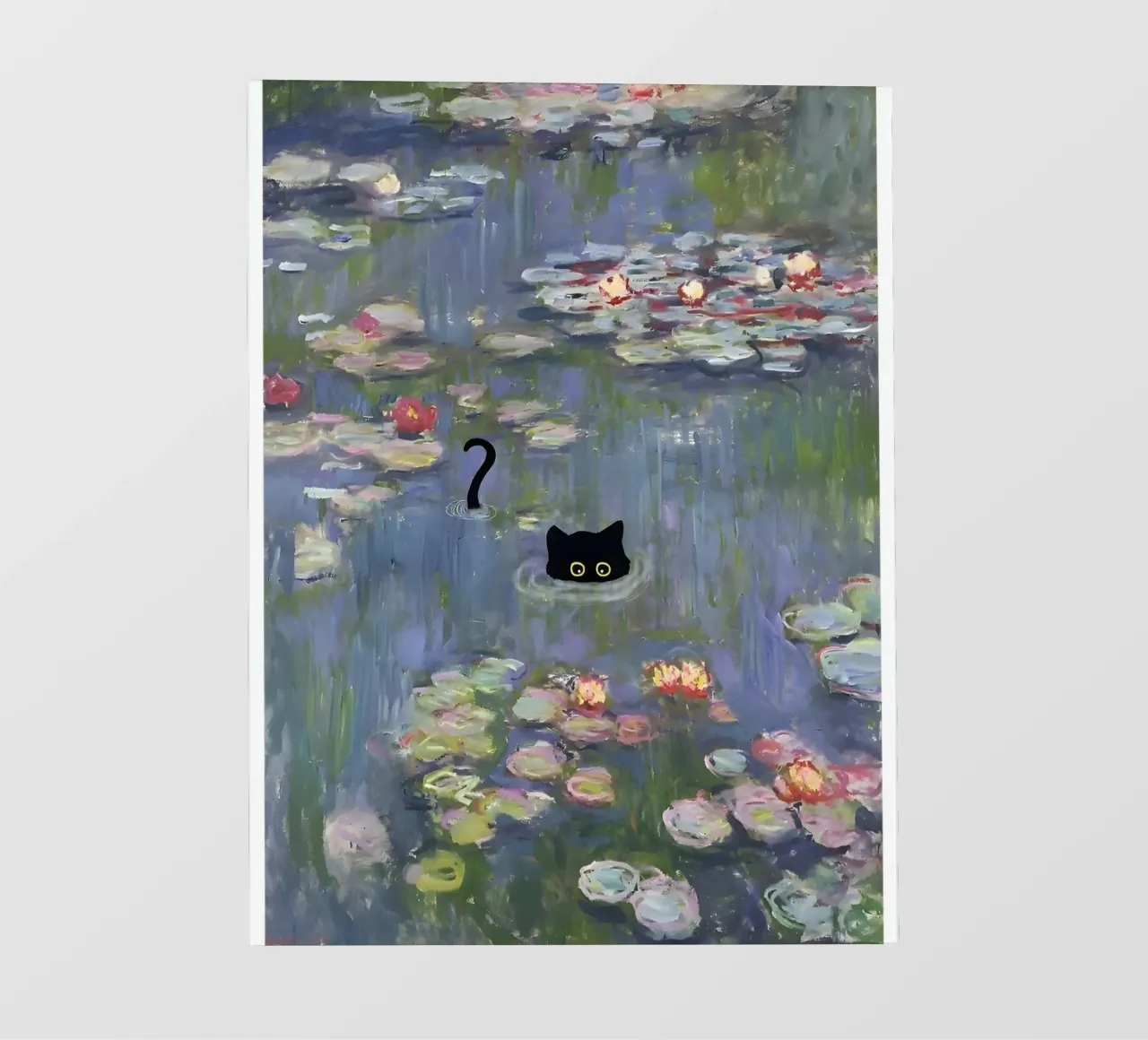 Gatto Monet Ninfea telo in pvc da clay bobby