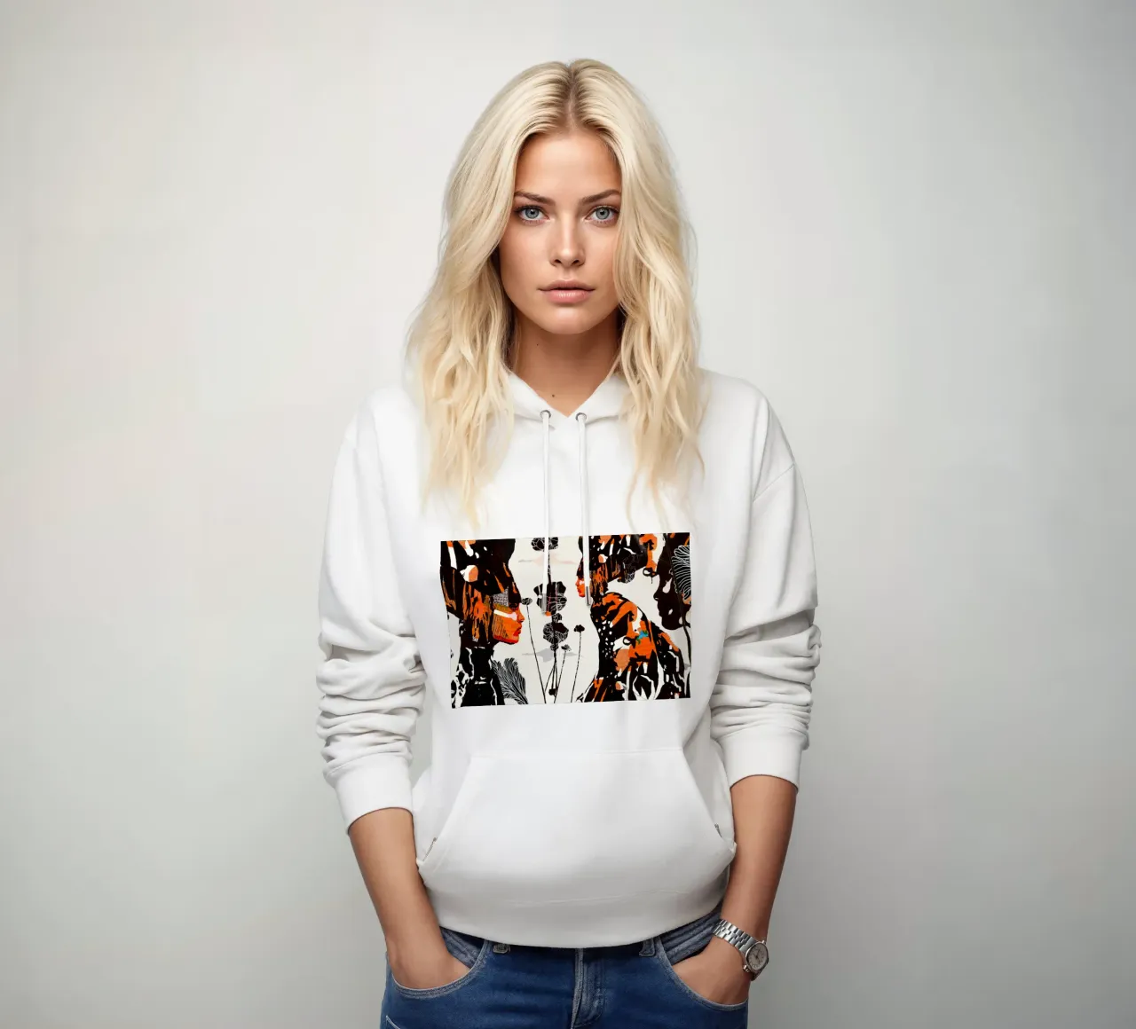 flamingo eclipse hoodie by Giulio Iurissevich