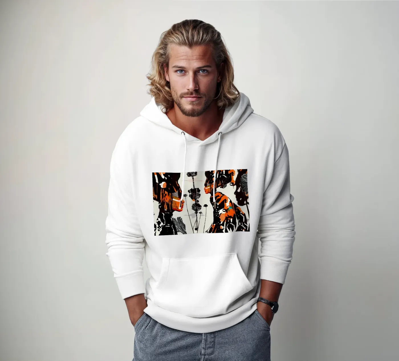 flamingo eclipse hoodie by Giulio Iurissevich