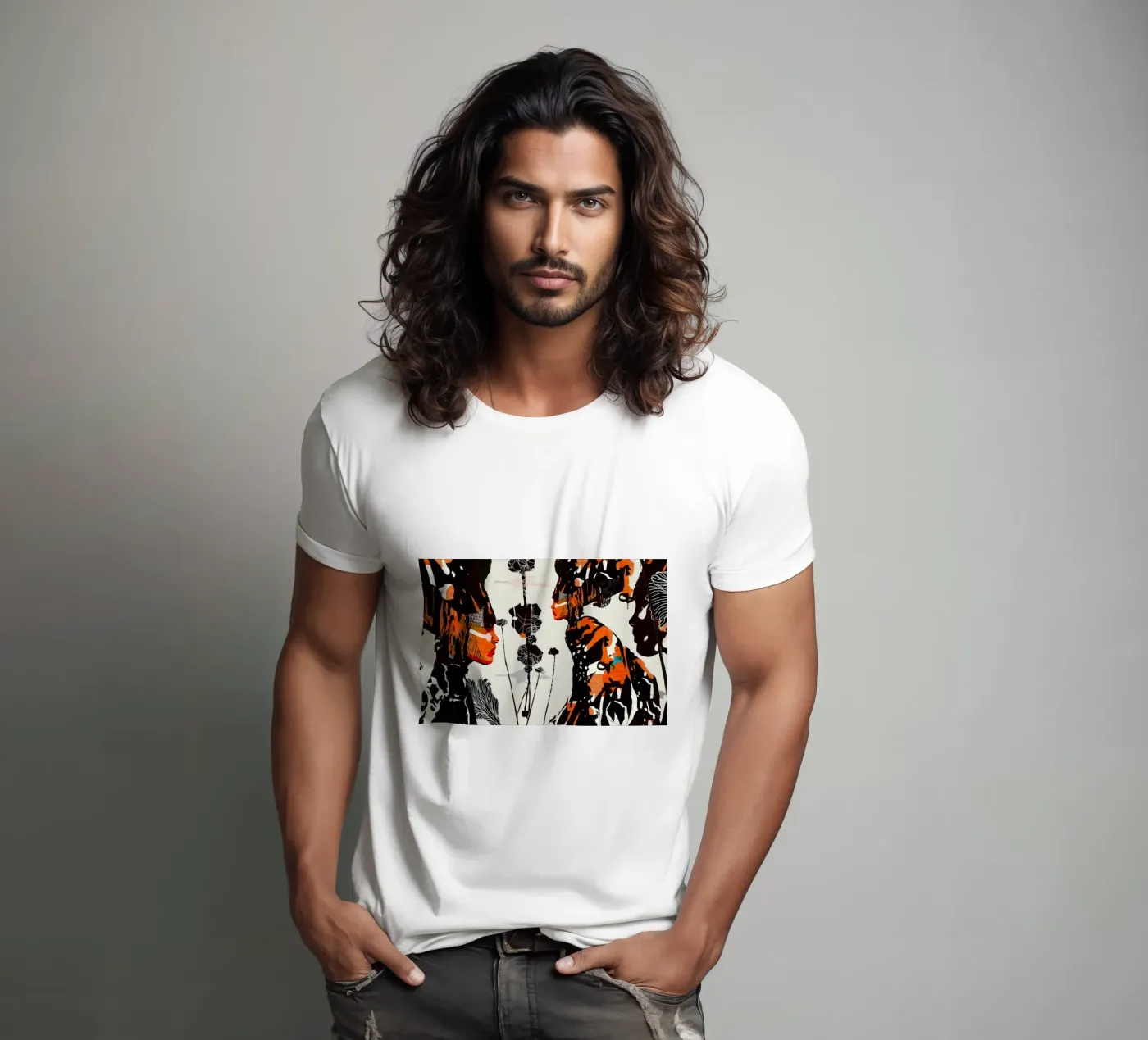 flamingo eclipse t-shirt van Giulio Iurissevich