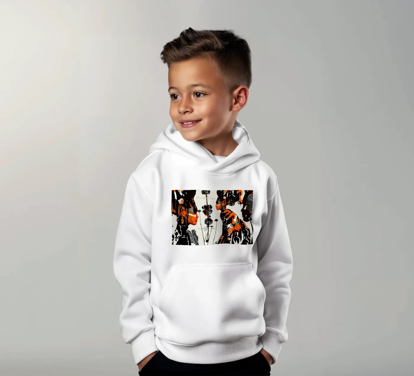 flamingo eclipse kinder hoodie van Giulio Iurissevich