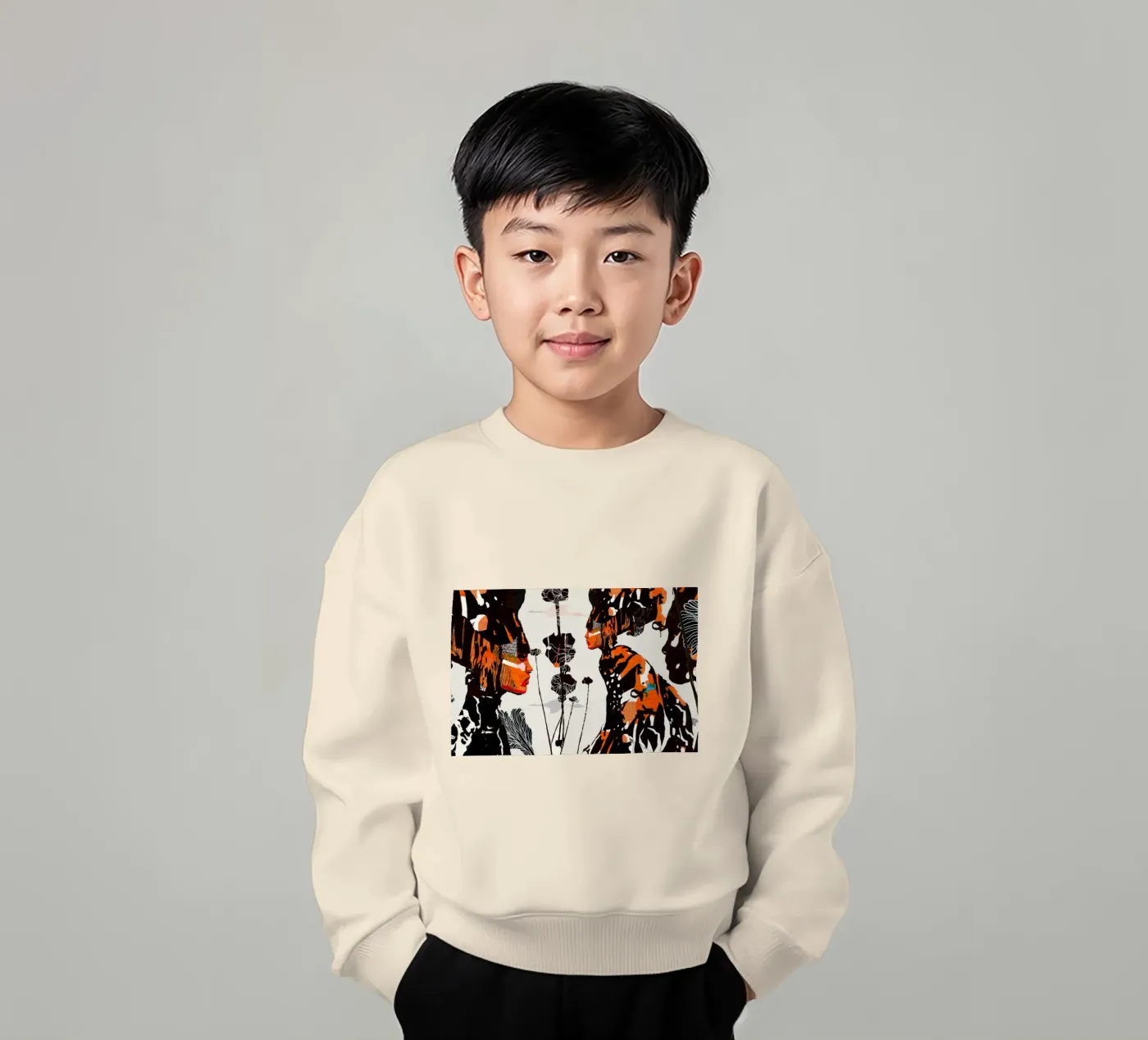 flamingo eclipse kinder sweatshirt van Giulio Iurissevich