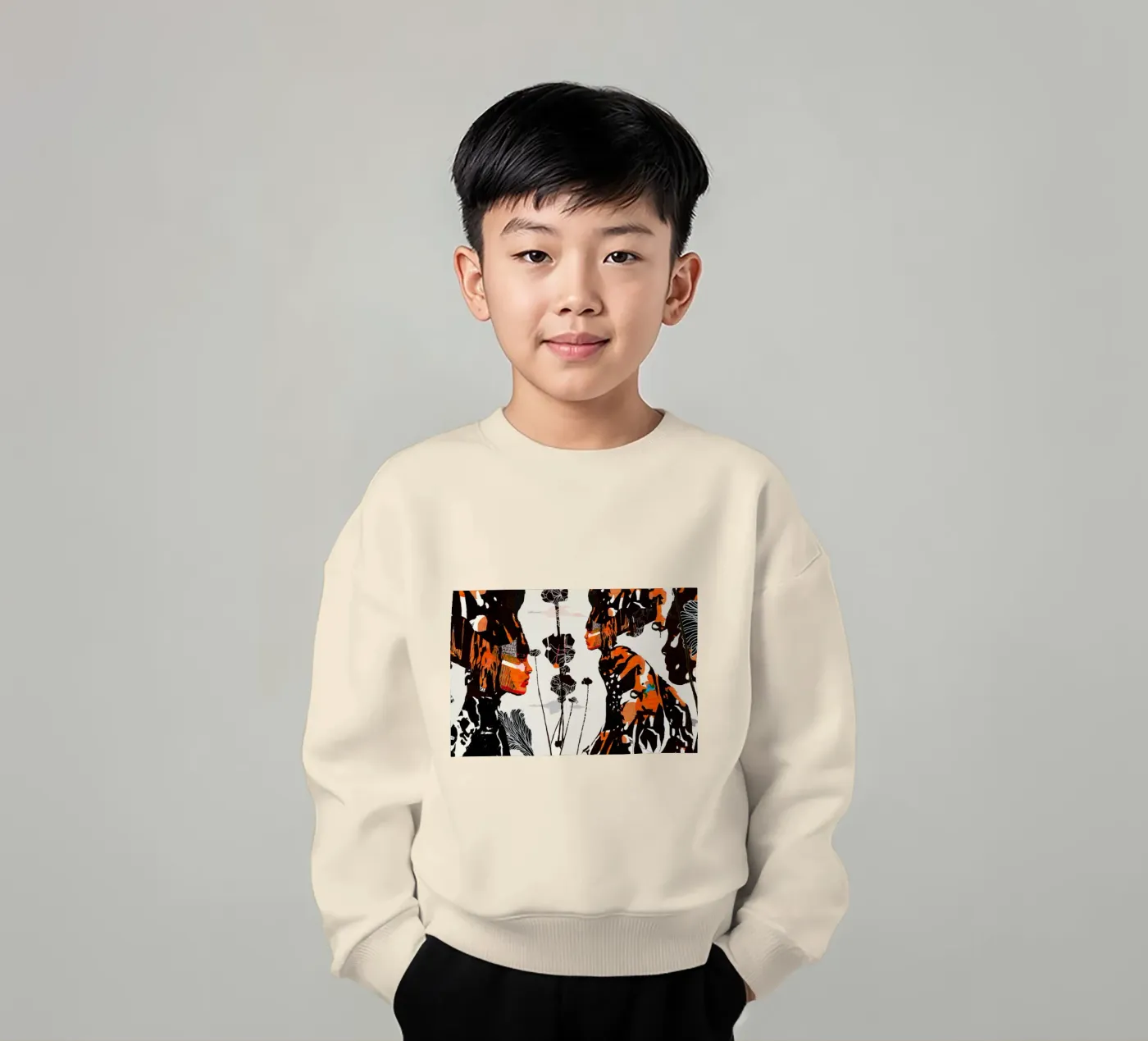 flamingo eclipse kinder sweatshirt van Giulio Iurissevich