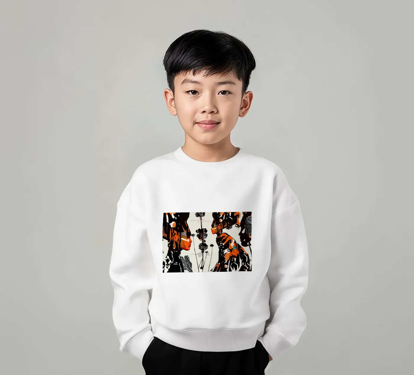 flamingo eclipse kinder sweatshirt van Giulio Iurissevich