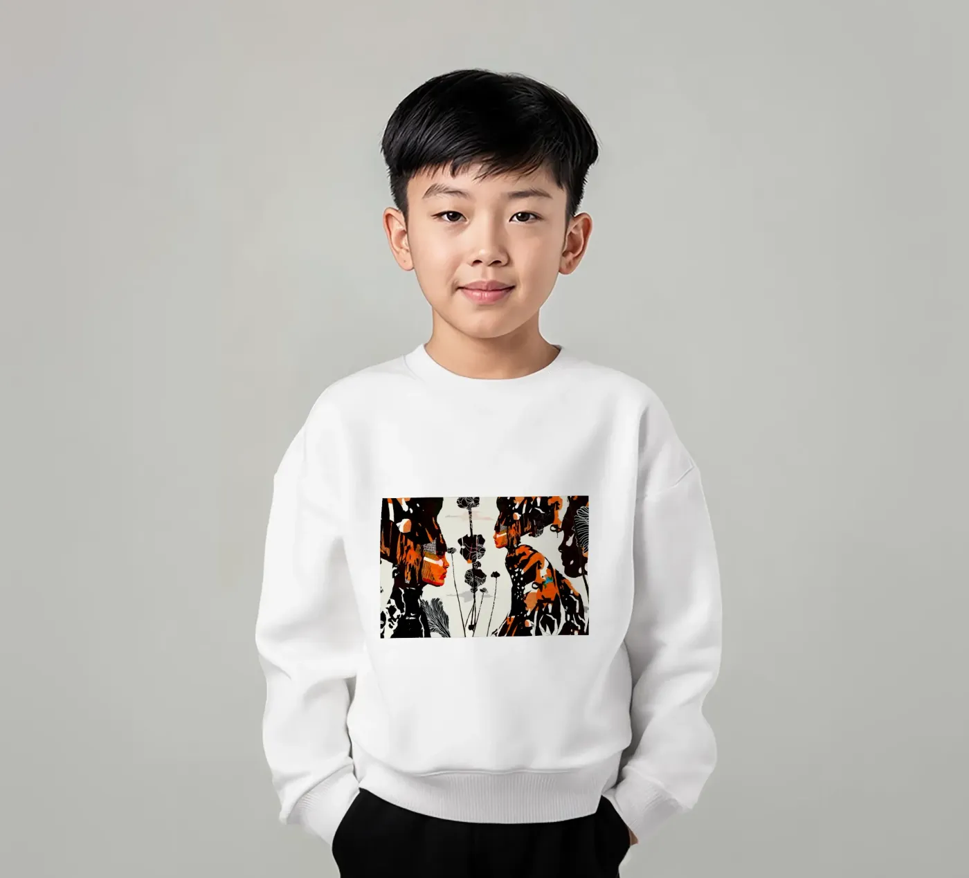 flamingo eclipse kinder sweatshirt van Giulio Iurissevich